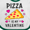 thumbnail image 4 of Inktastic Pizza is My Valentine with Hearts Boys or Girls Baby Bib, 4 of 4