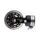 thumbnail image 2 of TureClos Bicicleta plegable de aleación de aluminio, rueda giratoria Universal, tubo de asiento, rueda giratoria, transporte de seguridad, parte auxiliar, viaje al aire libre, negro TureClos JD730452949, 2 of 6