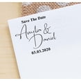 thumbnail image 3 of Printtoo Personalized Black Self Inking Save The Date Custom Stamper Wedding Round Heavy Duty Stamp-45 mm, 3 of 6
