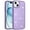 Purple, variant on XPM for Apple iPhone 14 /13 Phone Case, Bling Diamond Metallic, Full Sparkle Chrome Edged Hybrid Protective Shockproof Cover for iPhone 14 / iPhone 13 (Black)
