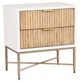 thumbnail image 3 of Home Square 2-Piece Set with 3 Drawer Chest & 2 Drawer Nightstand in White, 3 of 12
