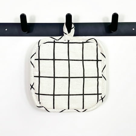 

Square Cotton Coasters Heat Resistant Dining Table Plate Mat for Household Protects Table from Burnt out 18*18cm