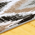 thumbnail image 3 of Zigzag Modern Chevron Indoor Area Rug by Blue Nile Nills - 4' x 6', Brown, 3 of 5