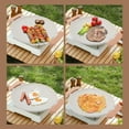 thumbnail image 4 of Korean BBQ Grill Pan, Anti Stick Versatile Aluminum BBQ Grill Plate with Handles, Portable Stovetop Nonstick Grill Griddle Korean Barbecue for Indoor Outdoor Grilling, 4 of 7