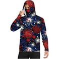 thumbnail image 4 of successthop Sun Protection Clothing American Flag Unisex with Face Cover Hooded Long Sleeve American Themed Jacket for Outdoor Driving Traveling Hiking Fishing S, 4 of 8