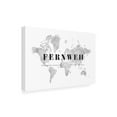 thumbnail image 4 of Trademark Fine Art Rosana Laiz Blursbyai Fernweh world map Canvas Wall Art, 4 of 4