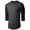 Charcoal/Black, variant on Ma Croix Mens Baseball Raglan 3/4 Sleeve Plain Jersey Team Uniform Athletic Sportswear T Shirt
