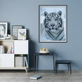thumbnail image 7 of Diamond Art Kit for Adults, White Tiger Blue Eyes Snow Portrait Diamond Painting for Adults Beginners, 5D DIY Diamond Art Painting Kits, Colorful Diamond Painting Craft for Home Decor 12x16, 7 of 7