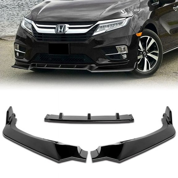 Stay Tuned Performance For 2018-2020 Honda Odyssey CK-Style Painted Black Front Bumper Body Spoiler Lip