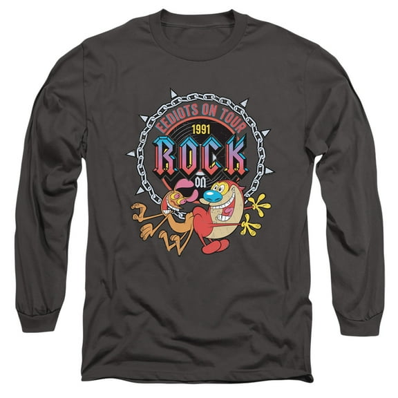 Ren And Stimpy Eediots On Tour Unisex Adult Long-Sleeve T Shirt