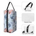 thumbnail image 5 of Uemuo Cute Chameleons On Blue Pattern Portable Toiletry Bags with Handle, Waterproof travel Make up Bags for Women, Large Capacity Travel Cosmetic Bags, 5 of 9