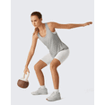 thumbnail image 6 of G4Free Racerback Women's Workout Tank Tops Scoop Neck Hip Length Muscle Top Soft Loose Fit for Gym Athletic Tanks, 6 of 8