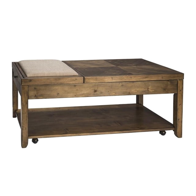 Mitchell Medium Brown 3 Piece Set (1-Cocktail 2-End Tables)