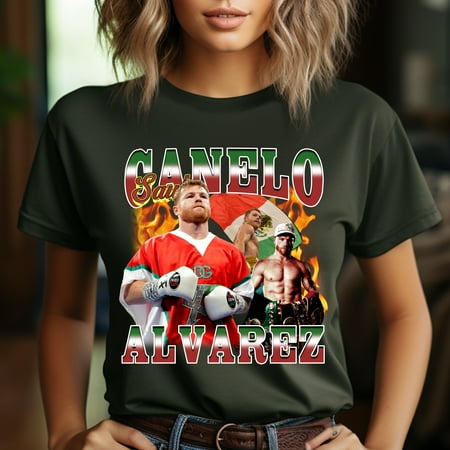 

Vintage Style Canelo Alvarez Shirt Boxing Shirt Classic 90s Graphic Tee Unisex T-Shirt Vintage Bootleg Retro Design