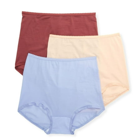 

Women s Bali A633 Skimp Skamp Brief Panty - 3 Pack (Winter/Rosewood/Red 6)
