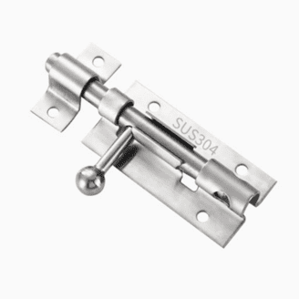 Nightlock Door Barricade – Brushed Nickel Security Lock, Floor-Mounted Anti-Kick Device For Front Doors