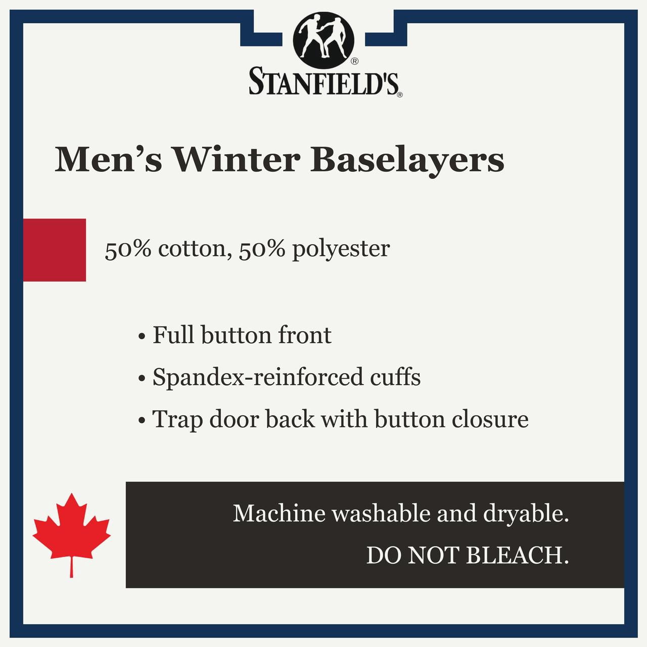 Stanfield's Men's Thermal Waffle Knit Onesie Baselayer