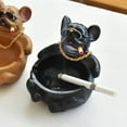 thumbnail image 4 of Cartoon Bully Dog Ashtray, Multifunctional Synthetic Resin, Flexible and Adjustable, Suitable for Home Decor, 4 of 7
