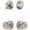 Satin Nickel, variant on Grandeur 834346 Georgetown Solid Brass Single Cylinder Keyed Entry Knobset And Deadbolt