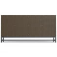 thumbnail image 3 of Simpli Home Banting 72 inch Wide Solid Wood Modern Industrial 4 Door Sideboard Buffet in Walnut Brown, 3 of 14