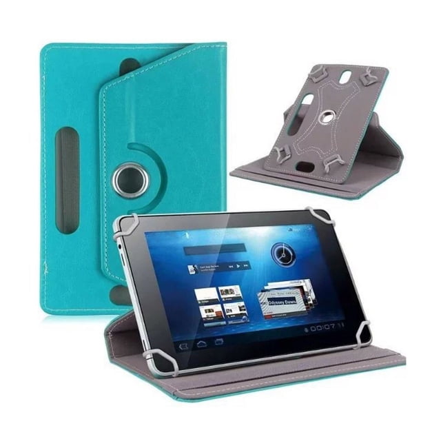 Universal Tablet Case, Protective Cover Stand Tablet Case for 9 10 10.1 Inch Touchscreen Tablet, with 360° Rotatable Light blue 8 inches