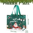 thumbnail image 3 of 2 Pack Extra Large Christmas Gift Bags, Non-Woven Tote Bags with Handles, Reusable Holiday Shopping and Gift Packaging Bags, Green, 3 of 7