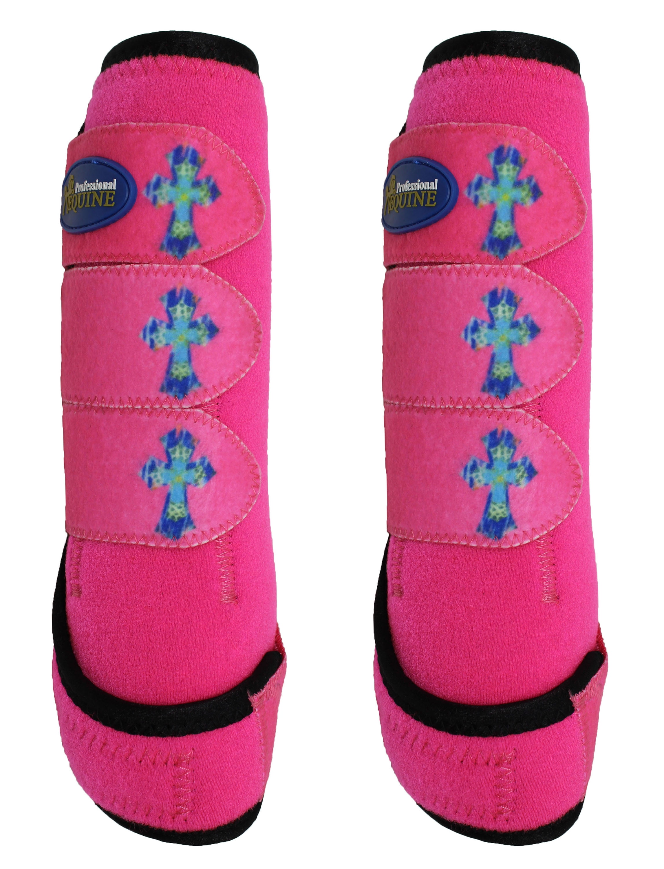 Horse Medium Sports Medicine FRONT Splint Boots Cross 4181A