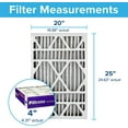 thumbnail image 3 of Filtrete 20x25x4, AC Furnace Air Filter, MPR 1550 DP, Healthy Living Ultra Allergen Deep Pleat, 4-Pack, 3 of 9