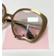 thumbnail image 4 of MIU MIU NOIR 54N Antique Gold Iridescent Mirror Apple Metal Sunglasses SMU54N, 4 of 6