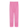 thumbnail image 3 of IDALL Lounge Pants Women Business Casual Pants Ladies' Fashionable And Simple Spring And Versatile Drawstring Casual Pants Wide Leg Pants Woman Summer Pants Pink 2XL, 3 of 3