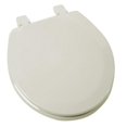 thumbnail image 1 of Siège de Toilette Rond en Bois Moulé Deluxe, Os, 1 of 1