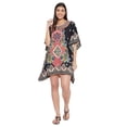 thumbnail image 2 of Womens Plus Size Tunic Short Kaftan Casual Kimono Dress Ladies Caftan Dress Summer Tunic Tops Online, 2 of 8