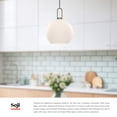 thumbnail image 3 of PD601710MBCL-Alora Lighting-Soji - 1 Light Pendant-14.38 Inches Tall and 9.88 Inches Wide-Matte Black Finish-Clear Glass Color, 3 of 7
