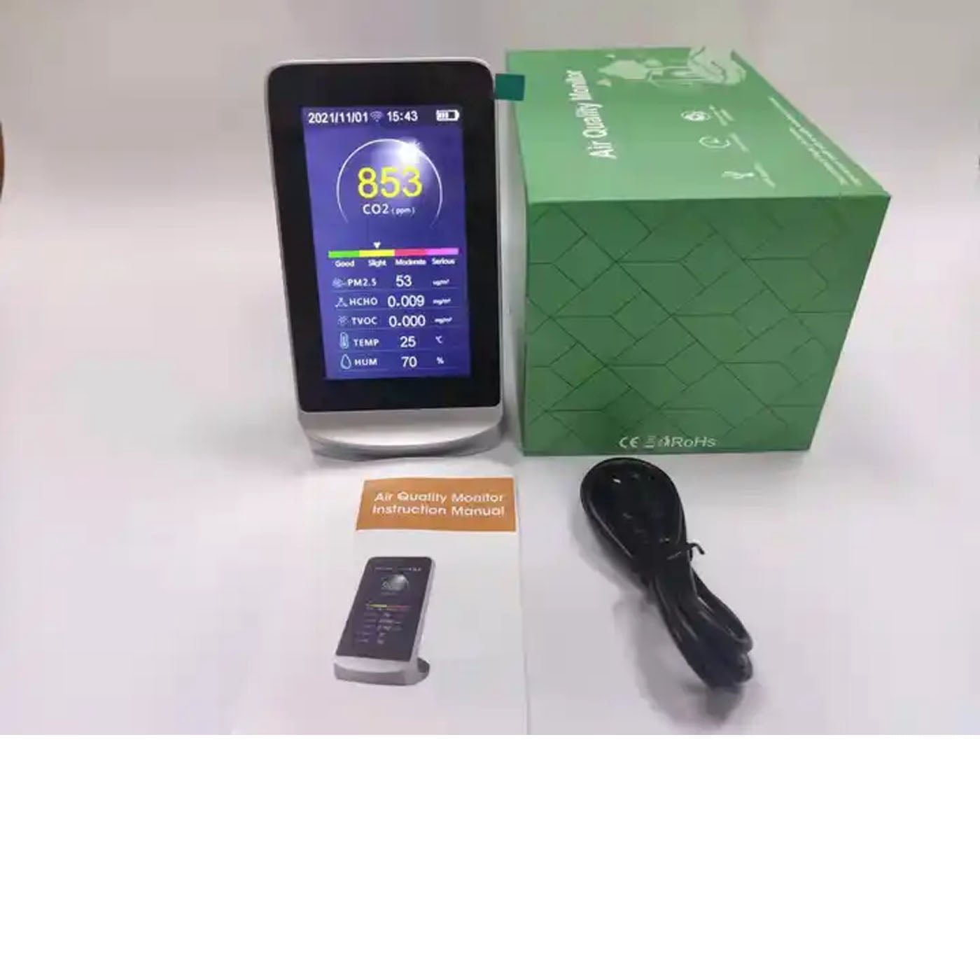 Multi-Function Indoor Air Quality Monitor with Optional Wifi