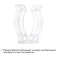 thumbnail image 4 of T8 U Clips Soporte para LED Luz Bombilla Montaje Soportes Abrazaderas Plástico Fluorescente Tubo Soporte con Tornillos, Transparente Paquete de 25, 4 of 5