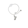 thumbnail image 2 of Delight Jewelry Silvertone Harp - Silvertone Leaf Delicate Bracelet, 6.25+1.75", 2 of 4