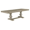 thumbnail image 3 of Traditional Style Dining Table with Extension Leaf Brownish Gray Finish Wooden Dining Kitchen Furniture 1pc, 3 of 5