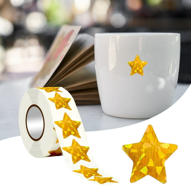 Gold Star Stickers Well Done Personalised Thank You Reward Fast Delivery