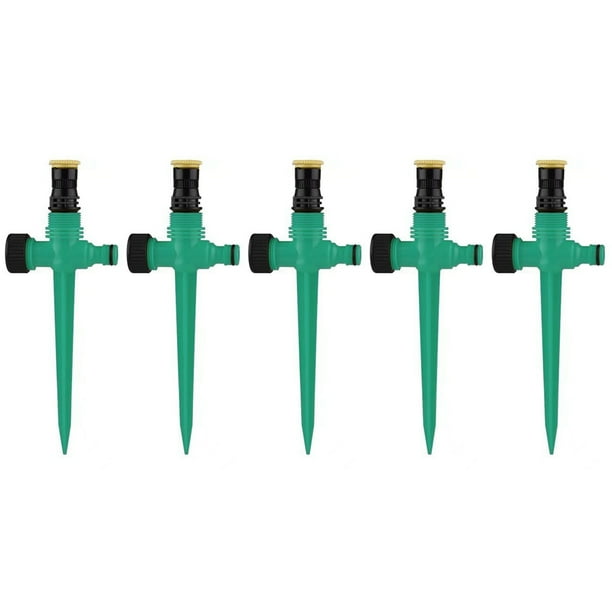 Juego Cabezales Rociadores Subterráneos Atomizadores Ajustables para Jardín Serie Rociadores para Jardín Césped Y (5 Piezas) (verde) (verde)