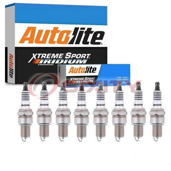 8 pc Autolite XS62 Xtreme Sport Spark Plugs for 3085 332 933 AG12 FR9H Ignition Wire Secondary