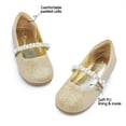 thumbnail image 3 of Zapatos Mary Jane para Niñas Pequeñas DREAM PAIRS con Correa de Perlas Dorada, 3 of 8
