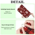 thumbnail image 6 of Red and Black Christmas Snowflake Pattern Dish Drying Mat for Kitchen 1 Pack, Ultra Absorbent Microfiber Dishes Drainer Mats,16x18in(41x46cm), 6 of 6