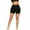 Black, variant on New Summer Athletic Shorts For Women Elastic High-waisted Tight Fashion Package Hip Straps Slim Yoga Fitness Sports Short