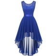 thumbnail image 1 of Robes de Bal 2024 pour Femmes Cadeau Compatibles Robes d'Invité de Mariage Sans Manches en Dentelle Robes de Cocktail, 1 of 5
