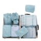 thumbnail image 3 of Bolsa de almacenamiento de viaje, conjunto de nueve piezas, bolsa de lavado, bolsa de almacenamiento para clasificación de ropa, conjunto de almacenamiento de viaje, 3 of 4