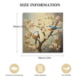 thumbnail image 2 of Acheng Bird Canvas Wall Art White Flower and Blue Birds Pictures Birds on Tree Branches Painting for Love Birds Decor Frame 12x12 in, 2 of 5