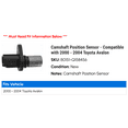 thumbnail image 2 of Camshaft Position Sensor - Compatible with 2000 - 2004 Toyota Avalon 2001 2002 2003, 2 of 2