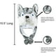 thumbnail image 2 of Mignon en peluche tête d'animal chapeau d'hiver chaud hiver mode vêtements accessoires (Husky (court)) JAMW Sencillez, 2 of 4