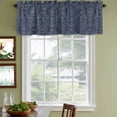 thumbnail image 3 of Navy Blue Curtain Valances for Windows, Kitchen Valance Window Treatments Panel 2 Pack, Boho Vintage Ethnic Tribe Abstract Art Rod Pocket Short Curtains for Bathroom Bedroom 54 x 18 Inch, 3 of 8