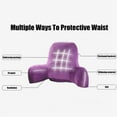 thumbnail image 3 of Reading Pillow for Bed Adult Size,Reading Pillow with Shredded Memory Foam, Large Adult Backrest with Arms, Back Support for Sitting Up in Bed,Purple, 3 of 9